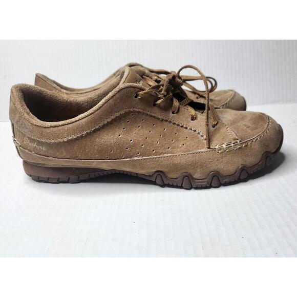 Skechers Shoes Womens Size 10 Brown Suede Relaxed Fit Memory Foam Casual Comfort - Picture 2 of 8
